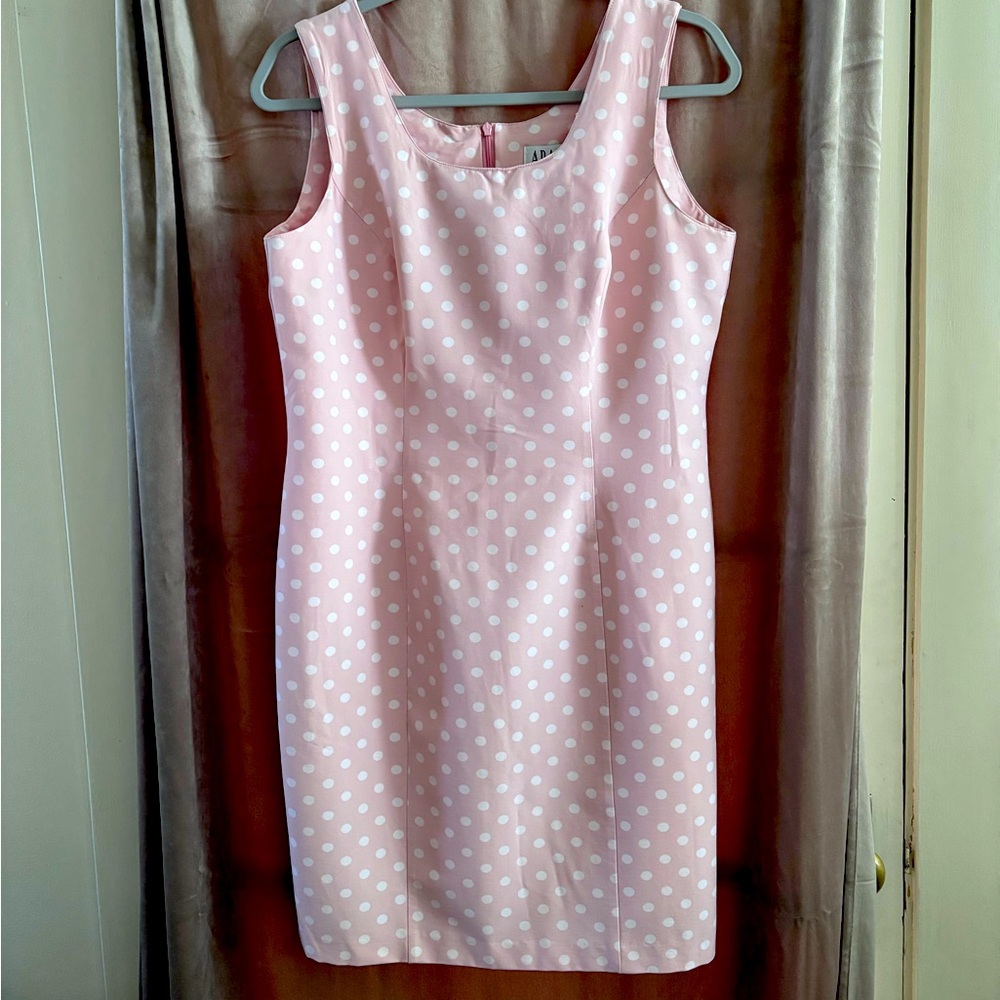 Pretty in Pink Polka Dots Dress Sz 10